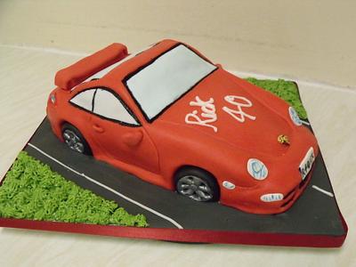 porche cake  - Cake by zoe