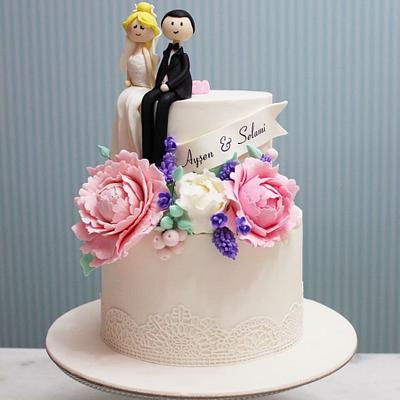 Engagement Cake  - Cake by asli