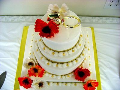 50th Wedding Anniversary Buttercream Icing - Cake by Rebecca