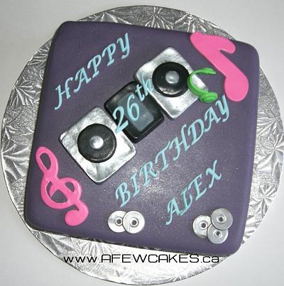DJ Birthday Cake - Cake by Amanda