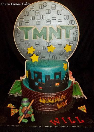 2 cakes in 1! Strawberry Shortcake & TMNT - Cake by Kosmic Custom Cakes