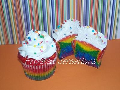 Rainbow cupcakes - Cake by Virginia