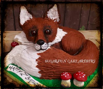 Fox - Cake by Sandra Maria Clennell SUGARFUN