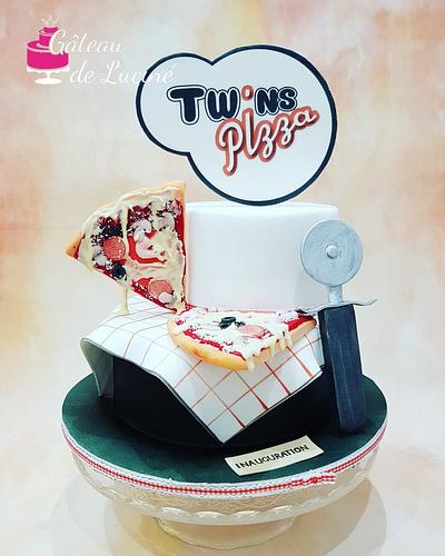 For Twins Pizza  - Cake by Gâteau de Luciné