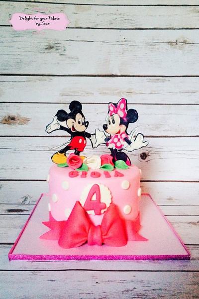 Mickey and Minnie Mouse - Cake by Delight for your Palate by Suri
