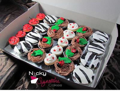 Lady Bug and Zebra cupcakes - Cake by NickySignatureCakes