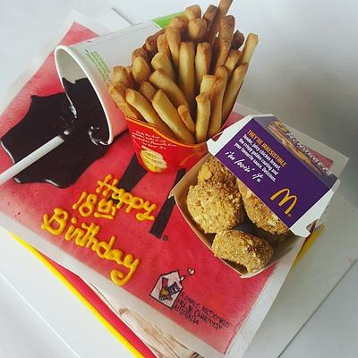 McDonald nuggets meal  - Cake by The cake shop at highland reserve