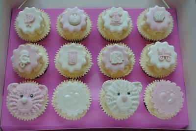 Baby Girl Cupcakes - Cake by Alison Bailey