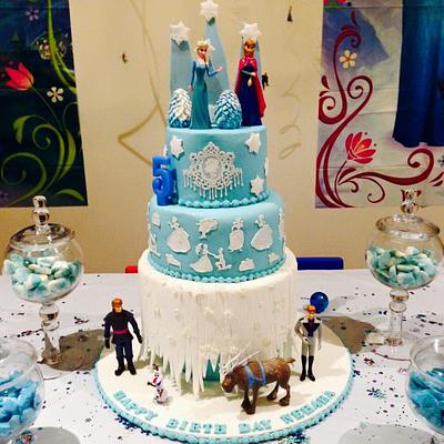 Frozen themed cake - Cake by Heavenly Cakes by Malithi