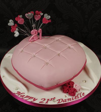 Heart shaped pillow cake - Cake by kingfisher