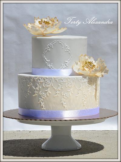 Wedding cake stencils - Cake by Torty Alexandra