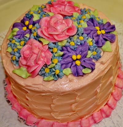 buttercream summer flower cake - Cake by Nancys Fancys Cakes & Catering (Nancy Goolsby)