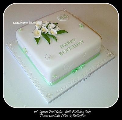 60th Birthday Cake - Cake by Kays Cakes