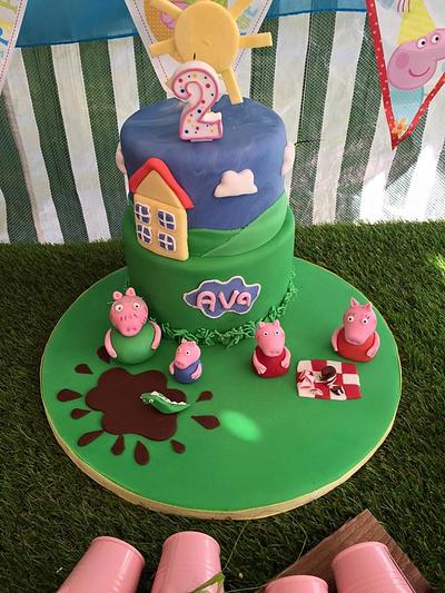peppa pig and family - Cake by Maggie