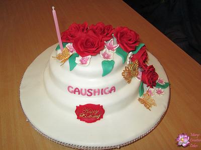 Rose Birthday cake - Cake by Mary Yogeswaran