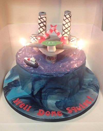 Oil Rig Cake - Cake by Cacalicious