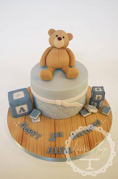 Teddy 1st Birthday - Cake by Laura Davis