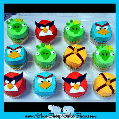 Angry Birds Space Cupcakes - Cake by Karin Giamella