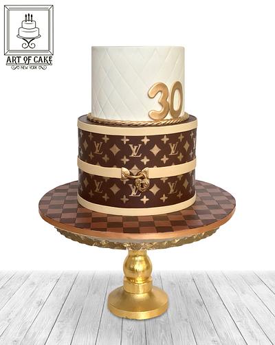 LV Theme Cake - Decorated Cake by Joelyn Wong - CakesDecor