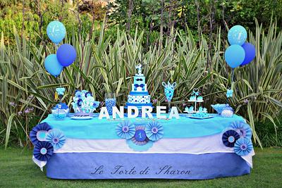 Blue Sweet Table - Cake by LeTortediSharon