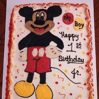 Mickey Mouse Cake - Cake by Teresa Coppernoll