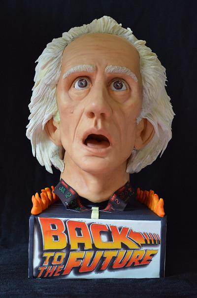 Cakeflix Collaboration.  Dr.Emmett Brown-Back to the Future - Cake by Pinar Aran