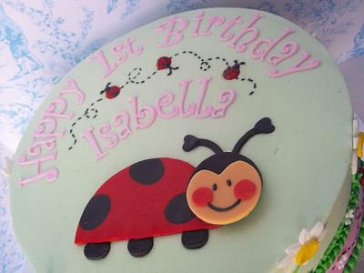 Sweet Ladybug birthday - Cake by Corrie