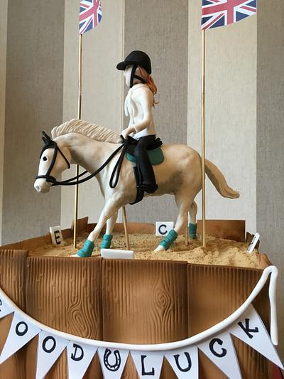 Dressage pony and rider - Cake by Flourpowernina