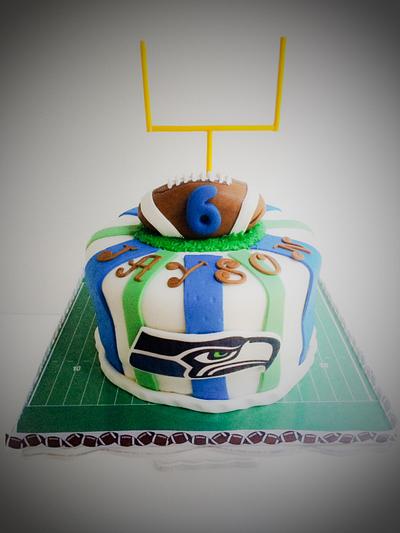 Seahawks Cake  - Cake by Delight for your Palate by Suri