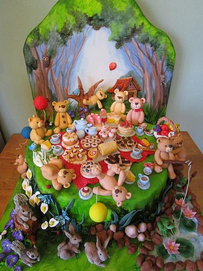Teddy Bears Picnic Cake - Cake by gailb