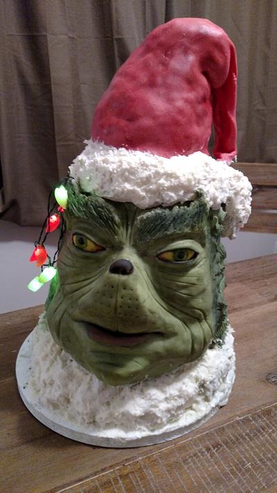 Grinch cake - Cake by Bella Noche Cakes