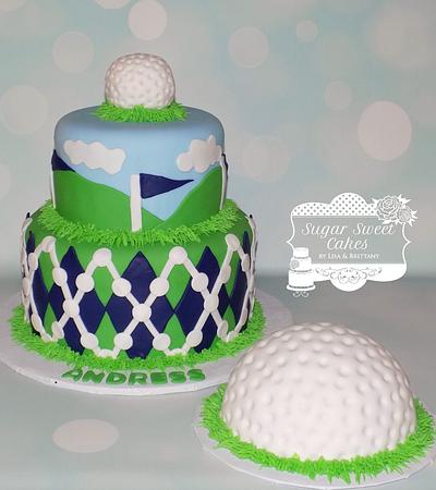 Golfer 1st Bday - Cake by Sugar Sweet Cakes