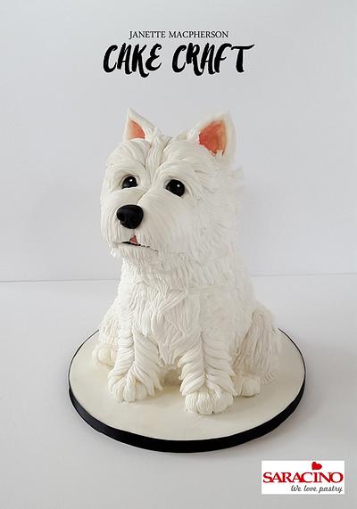 3D Westie dog cake - Cake by Janette MacPherson Cake Craft