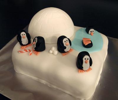 Penguin Cake - Cake by Cathy's Cakes