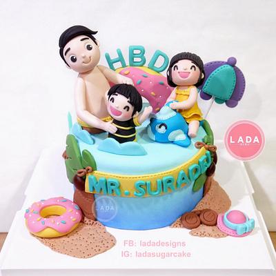 Happy family birthday cake - Cake by Ladadesigns