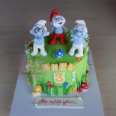 Smurfs Cake - Cake by Evren Dagdeviren