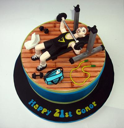 Gym themed cake - Cake by Karen Geraghty