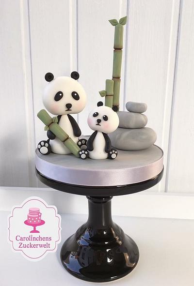 Cake topper Panda bear  - Cake by Carolinchens Zuckerwelt 