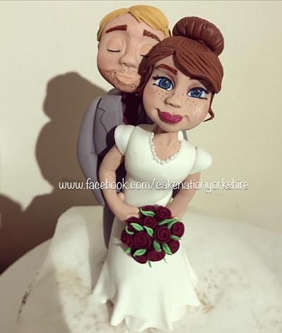 Bride and groom cake topper  - Cake by Cake Nation