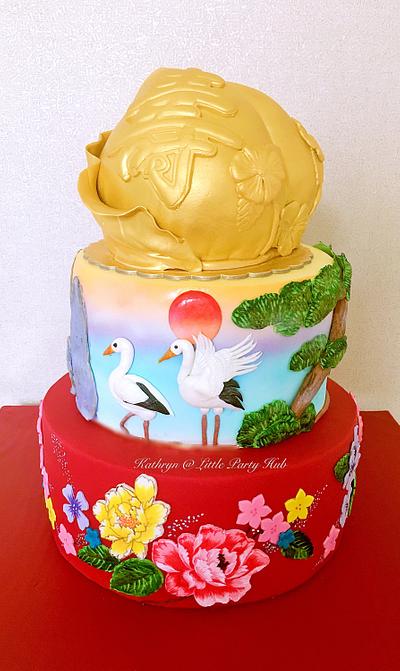 Chinese longevity cake - Cake by Kathryn Cheng