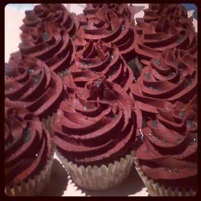 mint choc chip cupcakes  - Cake by Time for Tiffin 
