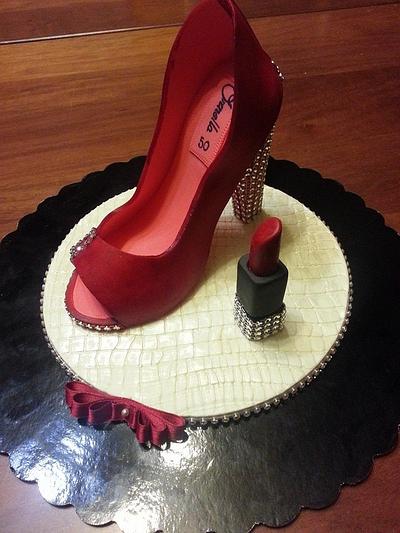 Red Shoe - Cake by dolciemozioni
