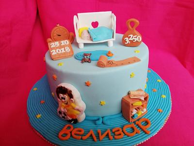 Торта за бебе на 40дни - Cake by CakeBI9