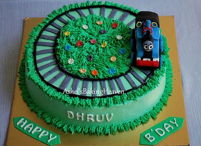 Thomas the train fresh cream cake! - Cake by Ashel sandeep