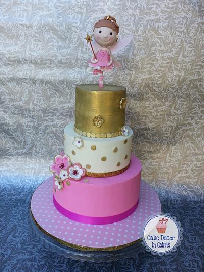 Ballerina Fairy - Coloured Naked Ganache. - Cake by Cake Decor in Cairns
