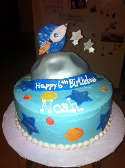 Space, Planets and Stars - Cake by Meghan