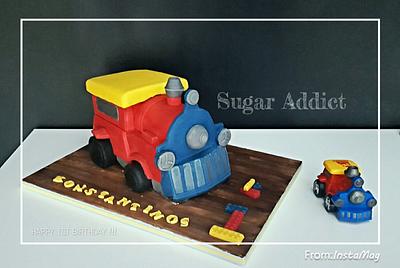 train toy  - Cake by Sugar Addict by Alexandra Alifakioti