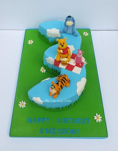 Winnie the Pooh "3" - Cake by Little Cake Fairy Dublin
