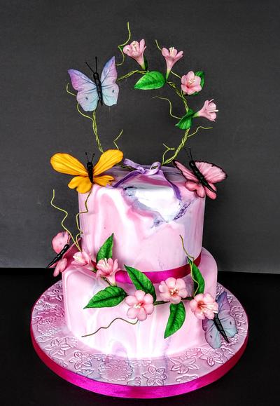 Butterflies for Aya🧚 - Cake by Dari Karafizieva