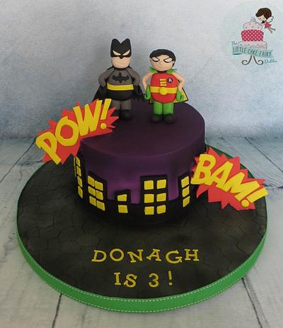 Ner ner ner ner ner ner ner ner.....Batmaaaan! (And Robin) ;) - Cake by Little Cake Fairy Dublin